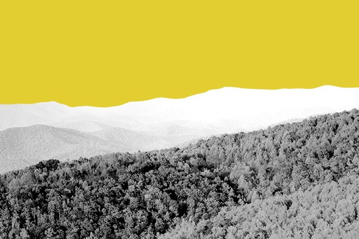 The Blue Ridge Mountains.