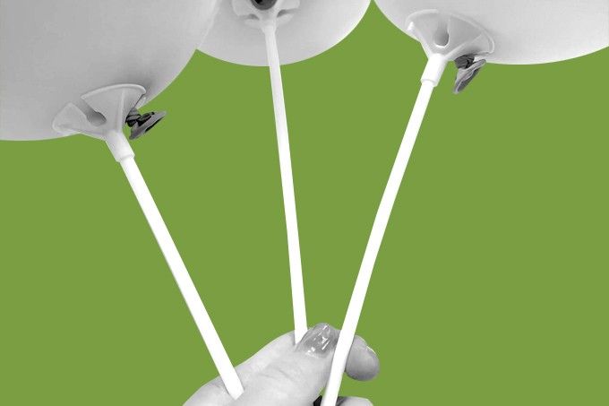 Balloon sticks.