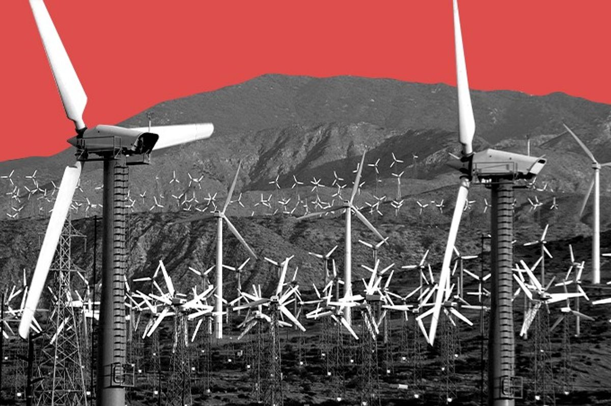 A wind farm.