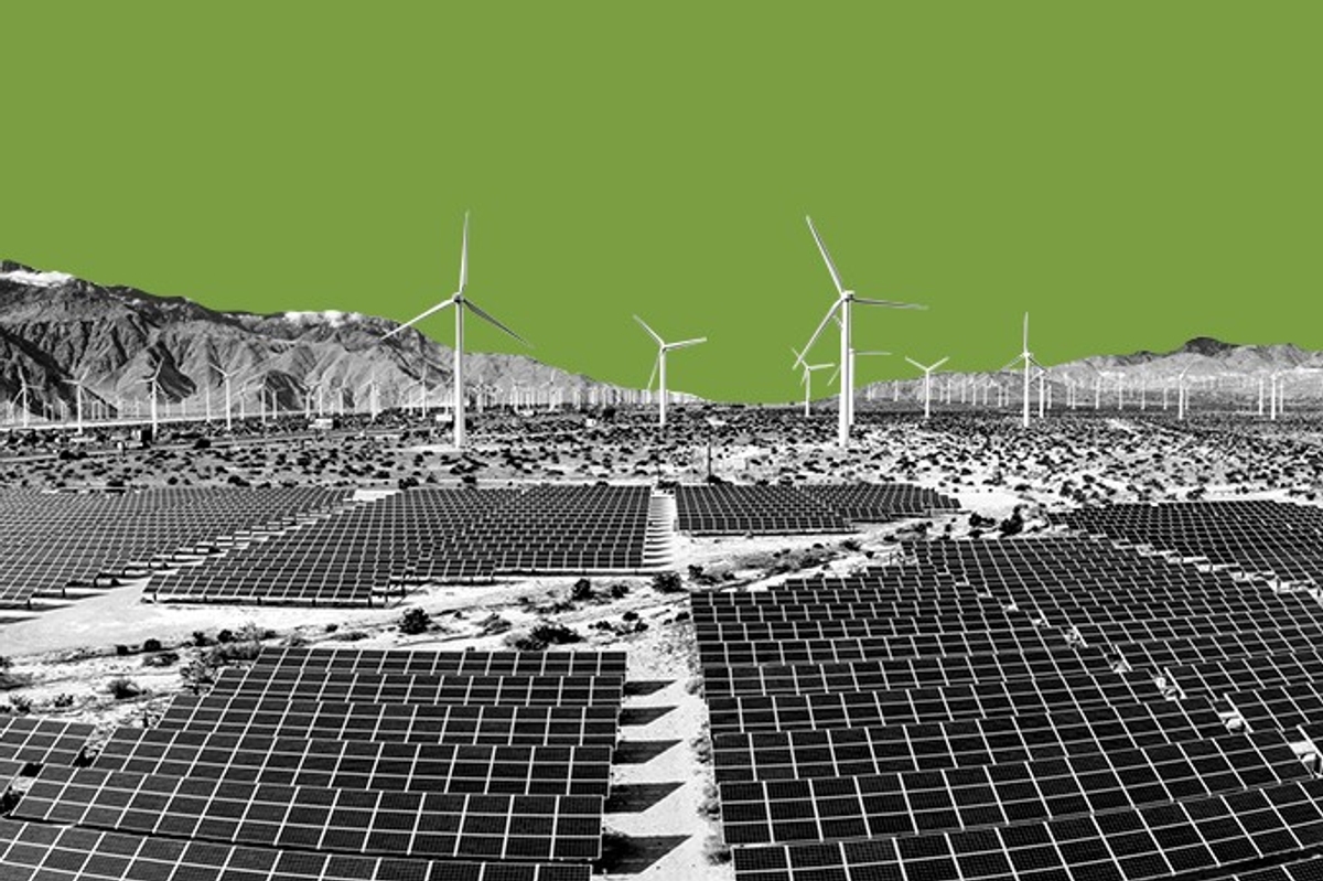 Solar and wind power.