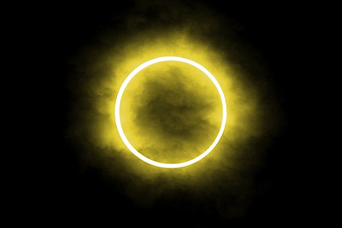 An annular eclipse.
