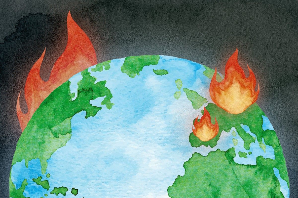 Fires on Earth.