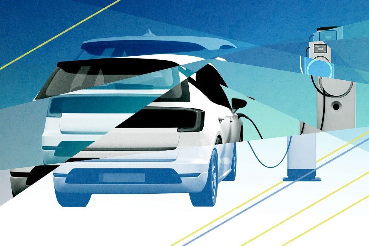 An electric car.