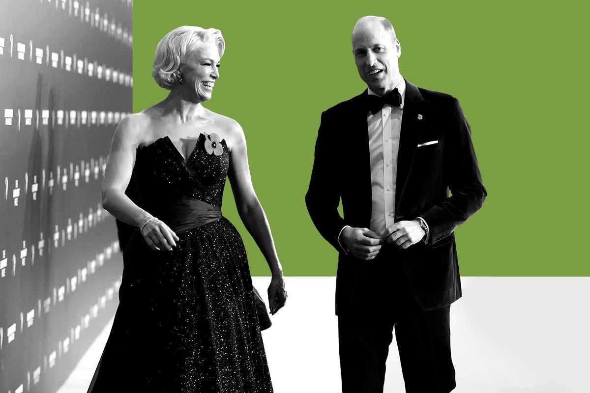 Hannah Waddingham and Prince William.
