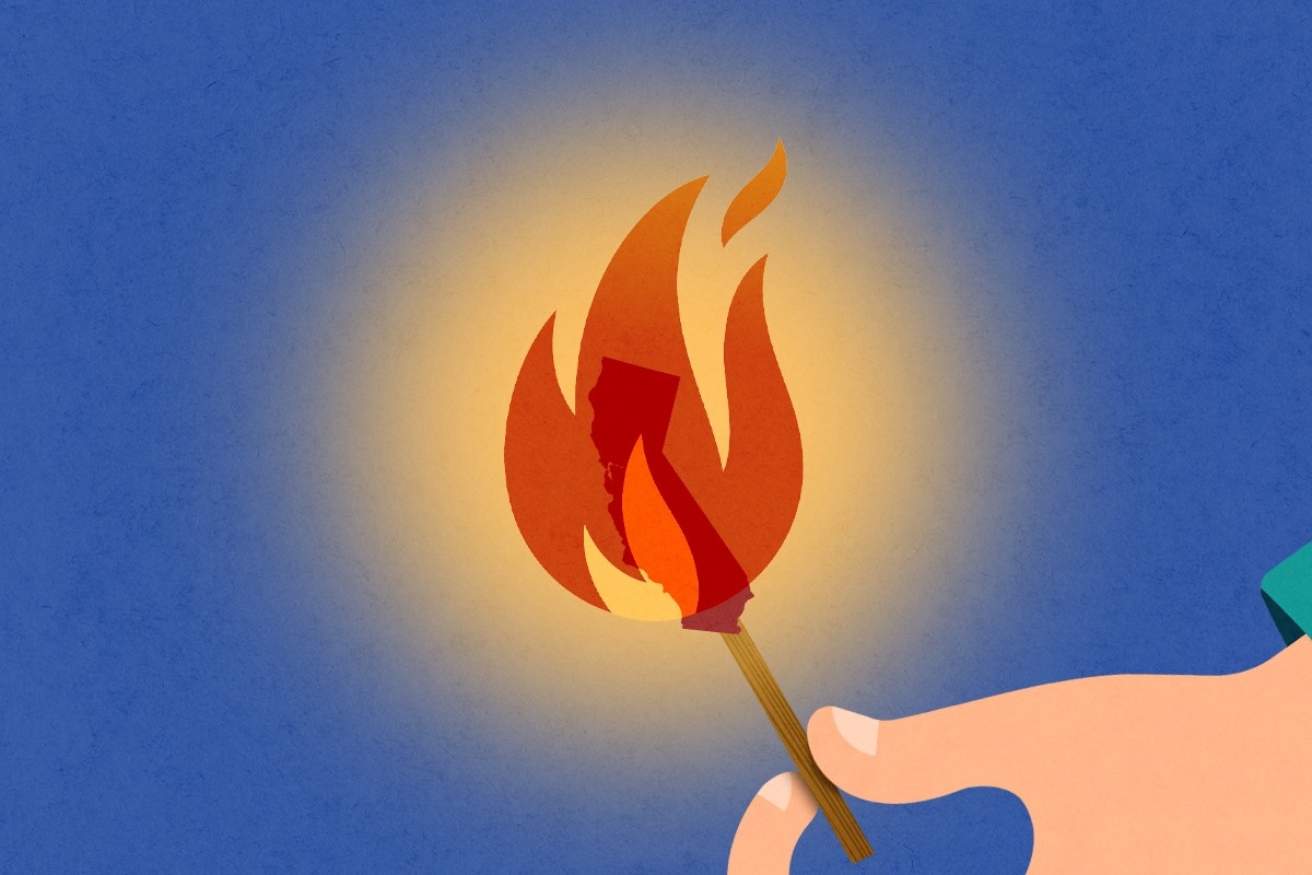 California in a match.