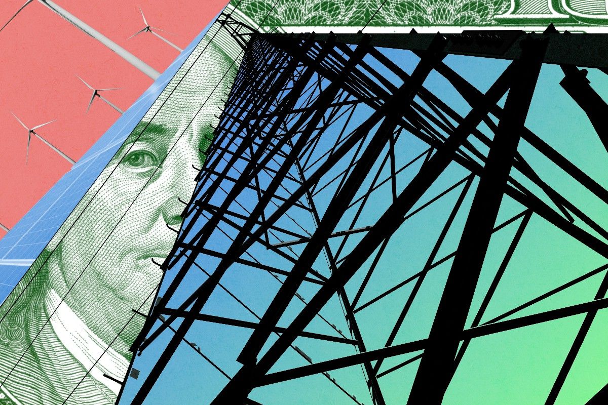 Power lines, money, and clean power.