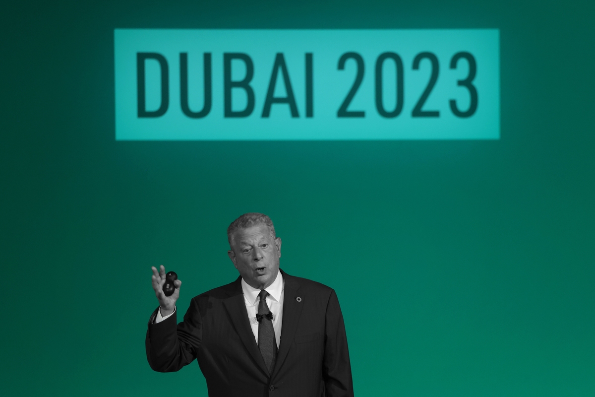 Former Vice President Al Gore at COP28.