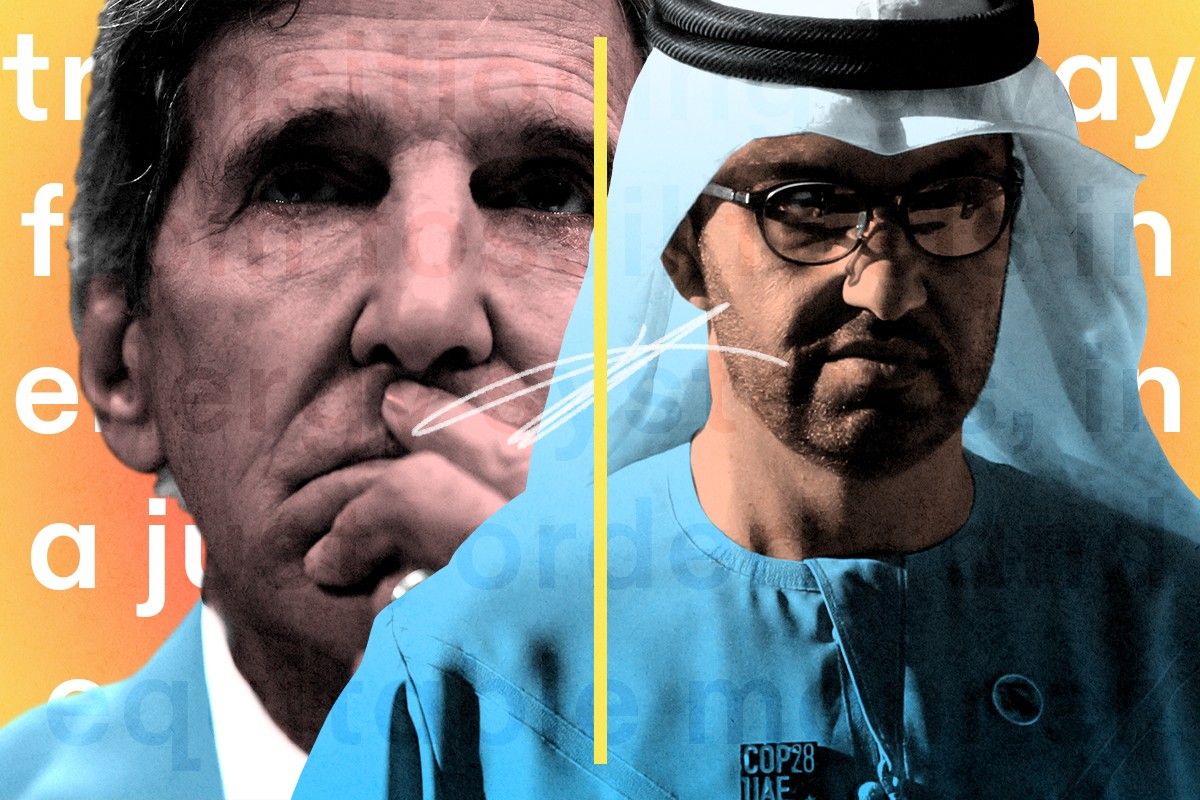 John Kerry and Sultan Ahmed Al Jaber.