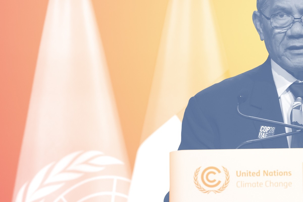 Kausea Natano, Prime Minister of Tuvalu.