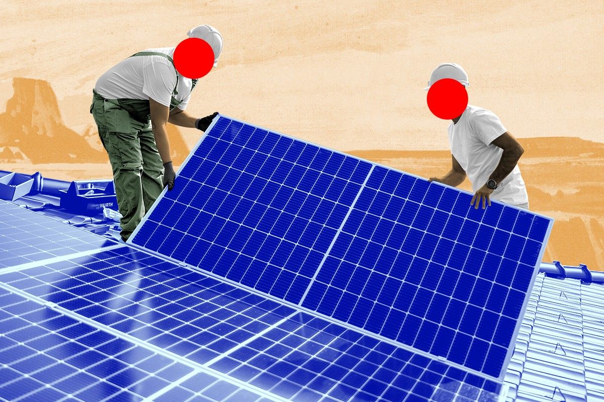 Solar panel installers.