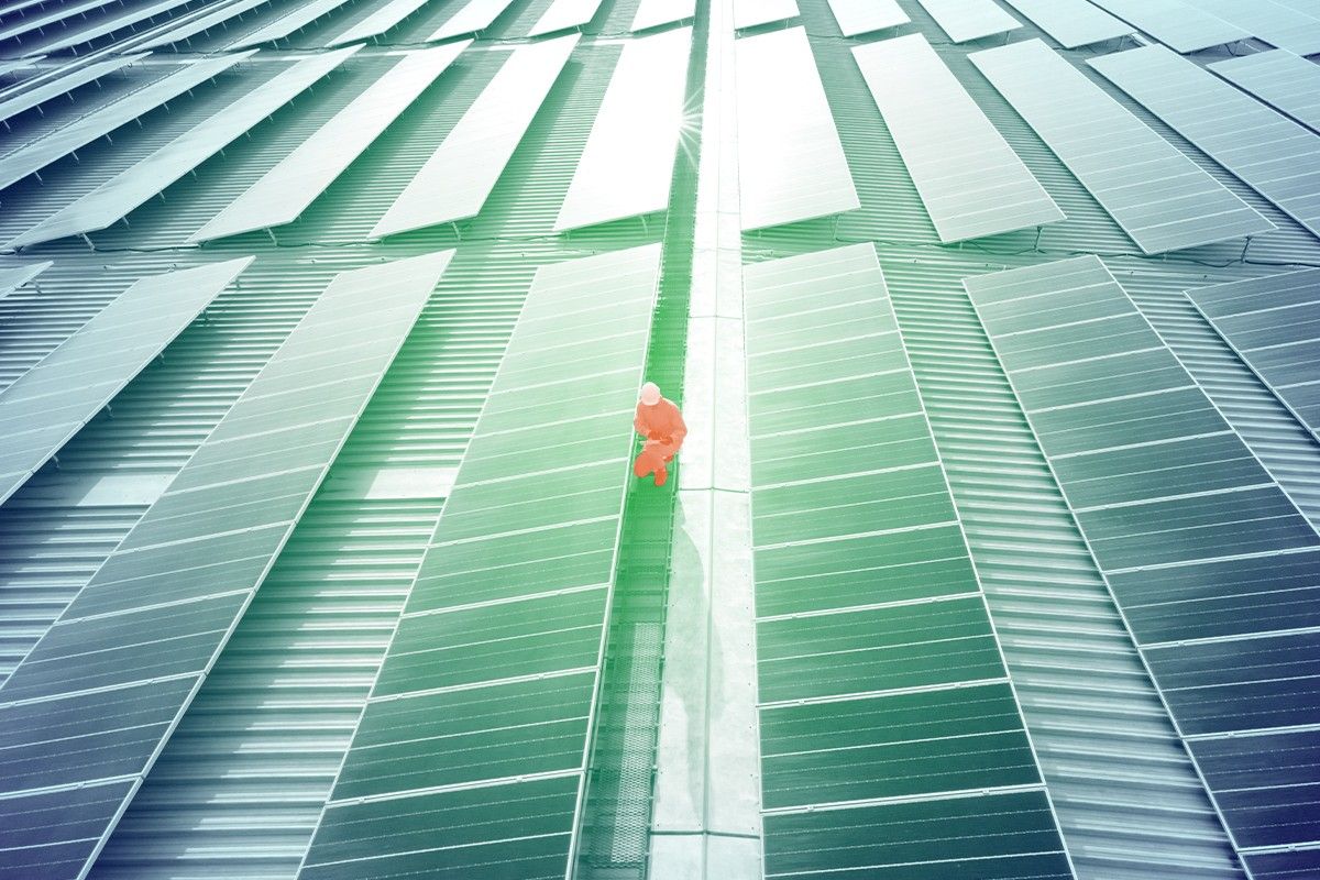 Solar panels.