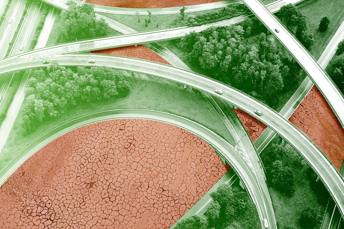 Highways and a desert.