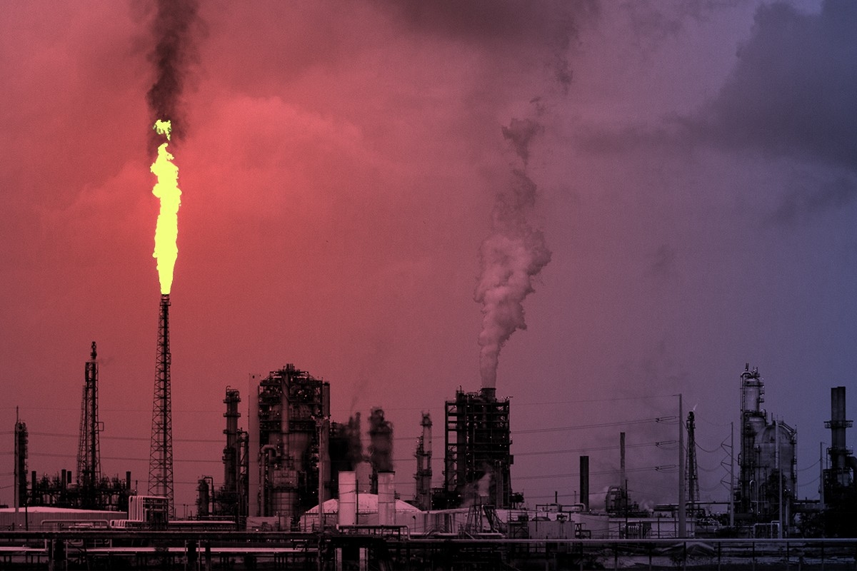 A Louisiana petroleum refinery.