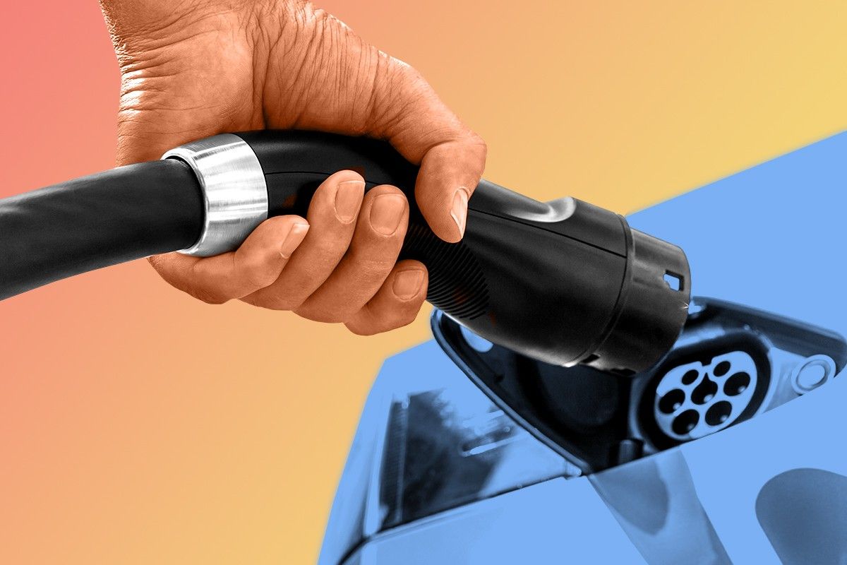 An EV charger.