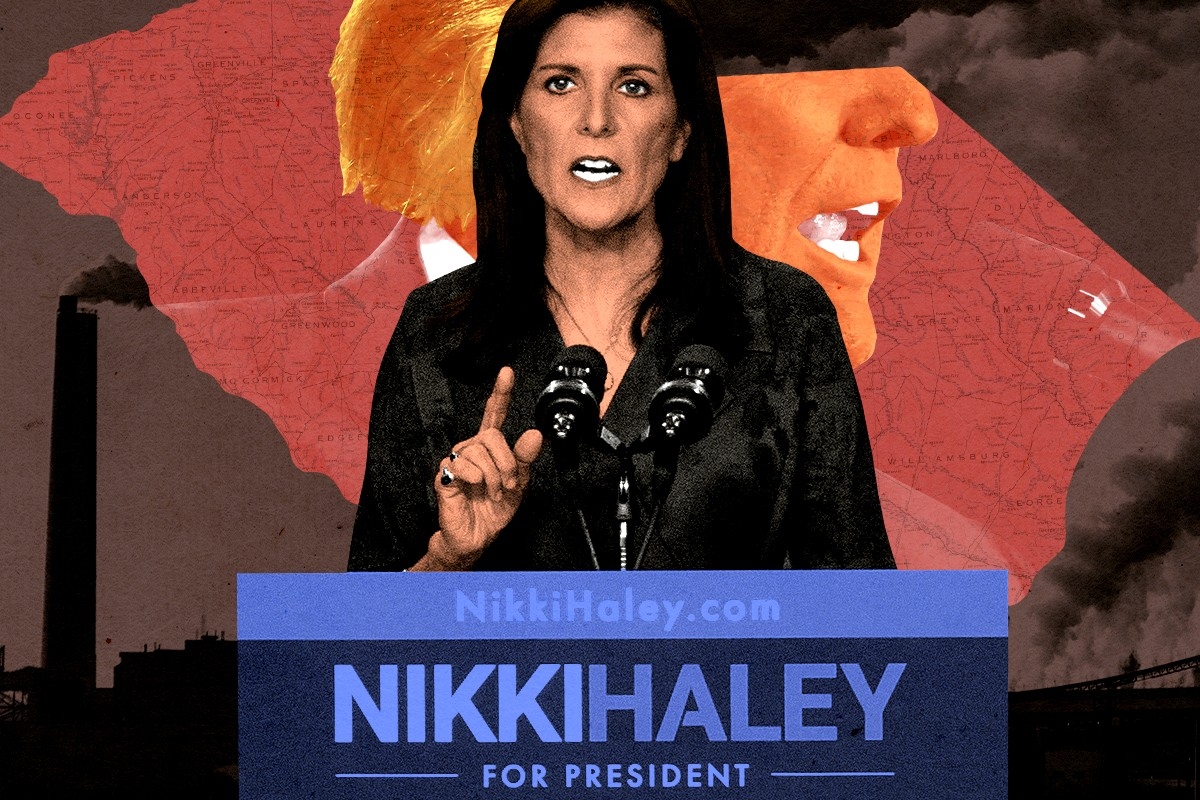 Nikki Haley and Donald Trump.