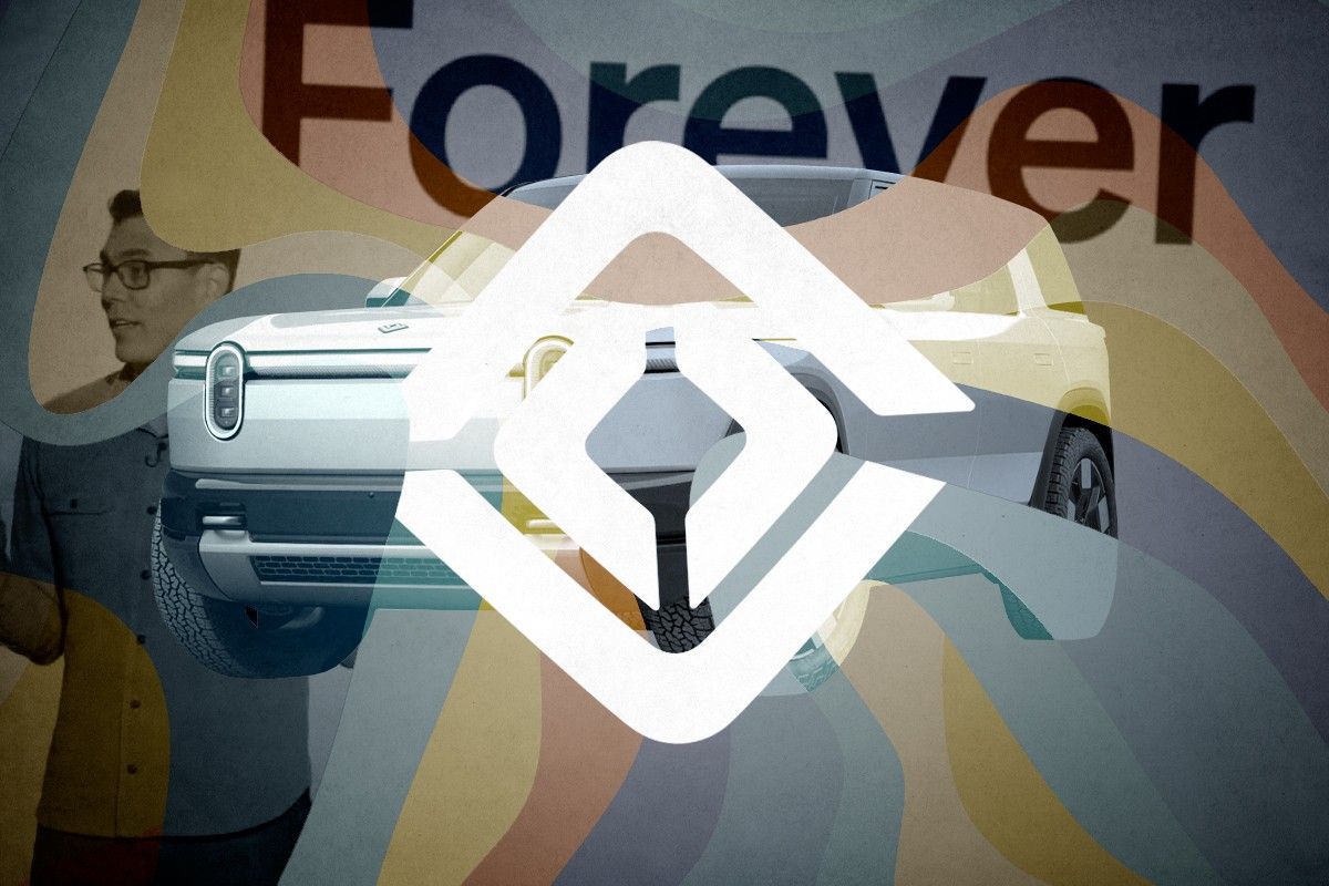 RJ Scaringe and a Rivian R2.