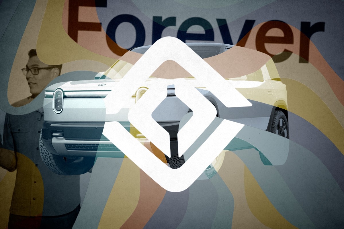 RJ Scaringe and a Rivian R2.