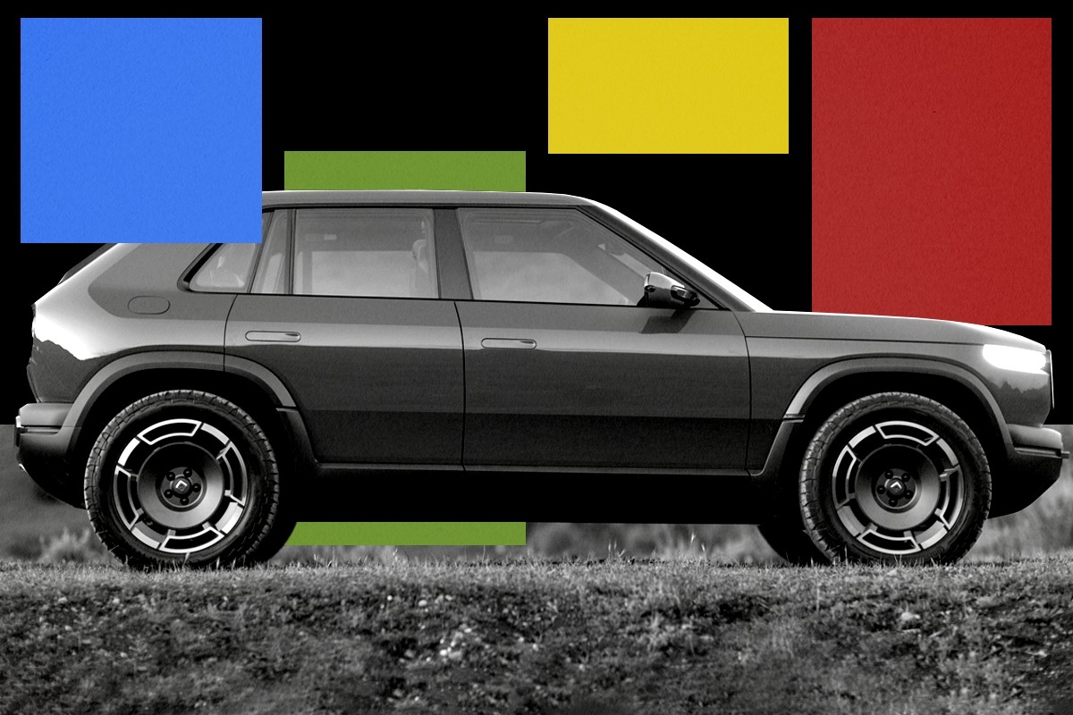 A Rivian R3X.