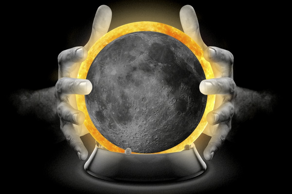 A crystal ball eclipse.