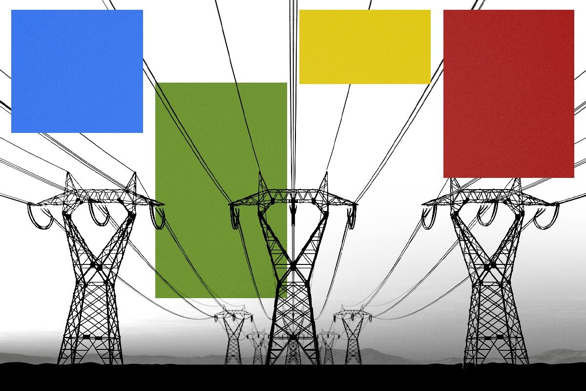Power lines.