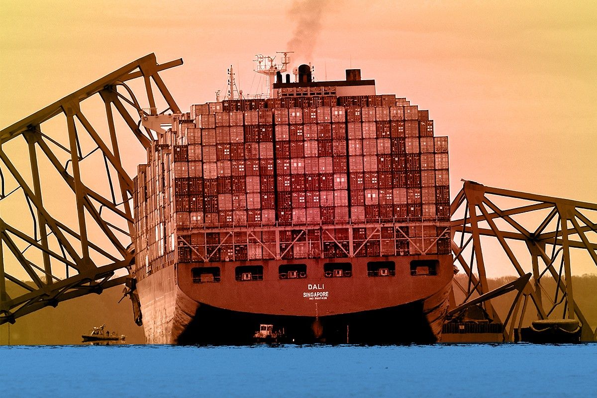 The Francis Scott Key Bridge.