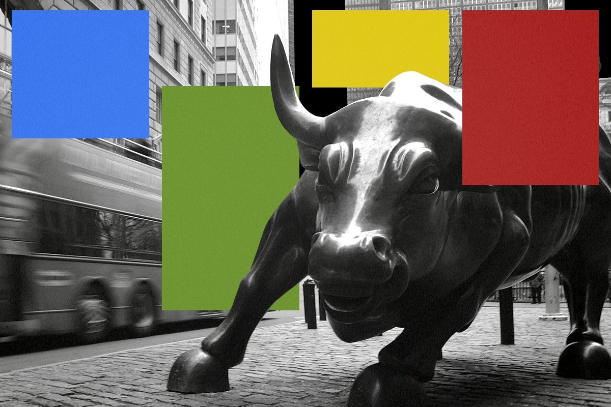 The Wall Street bull.