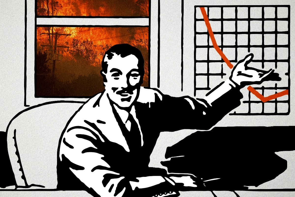 A businessman and a wildfire.