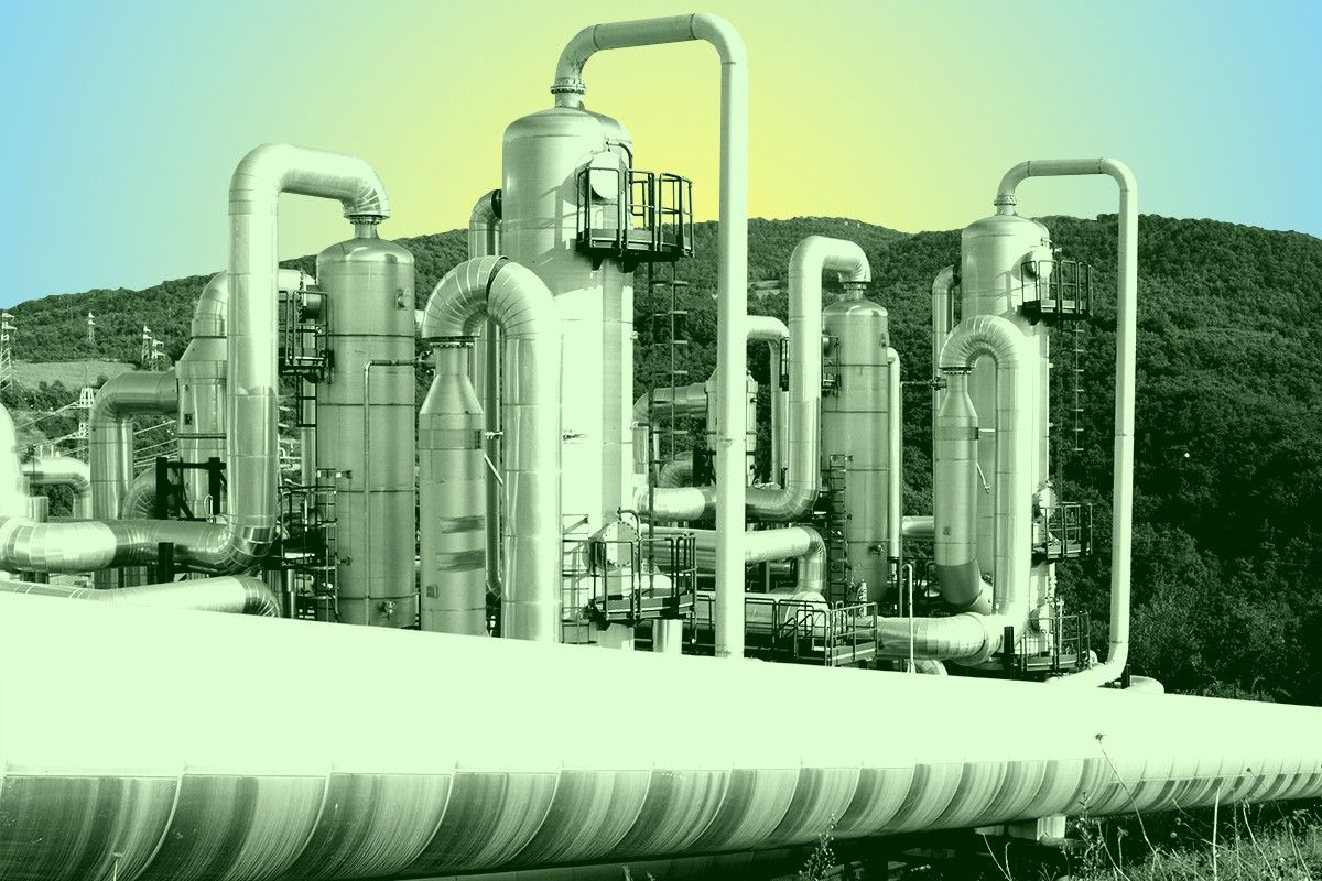 A geothermal power station.