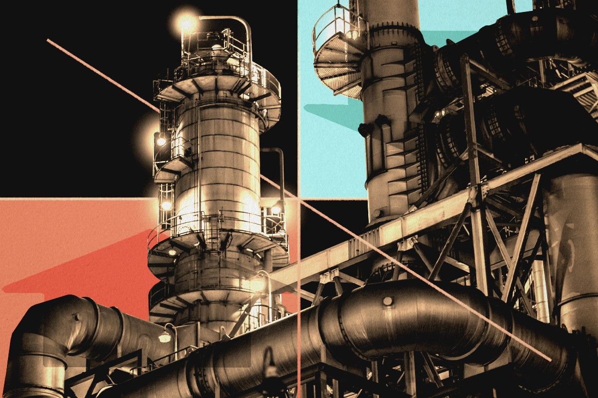 A power plant.