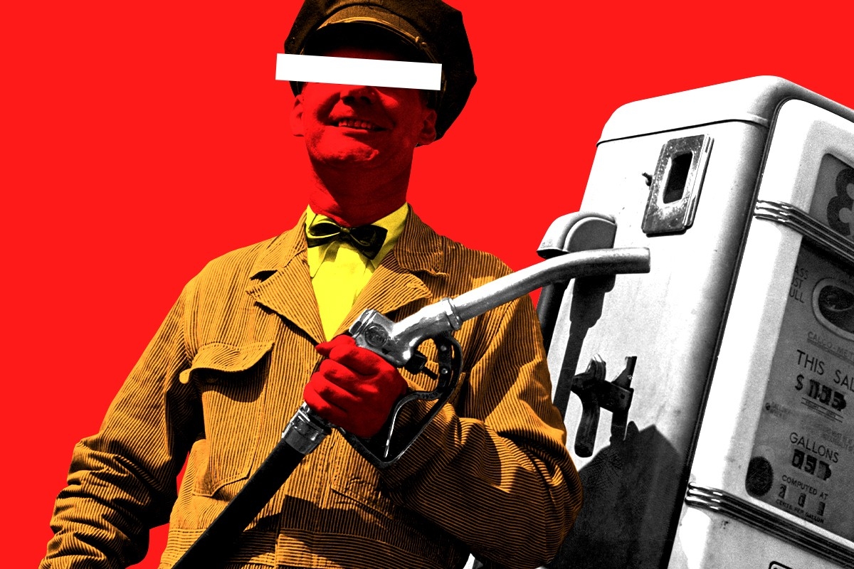 A gas station attendant.