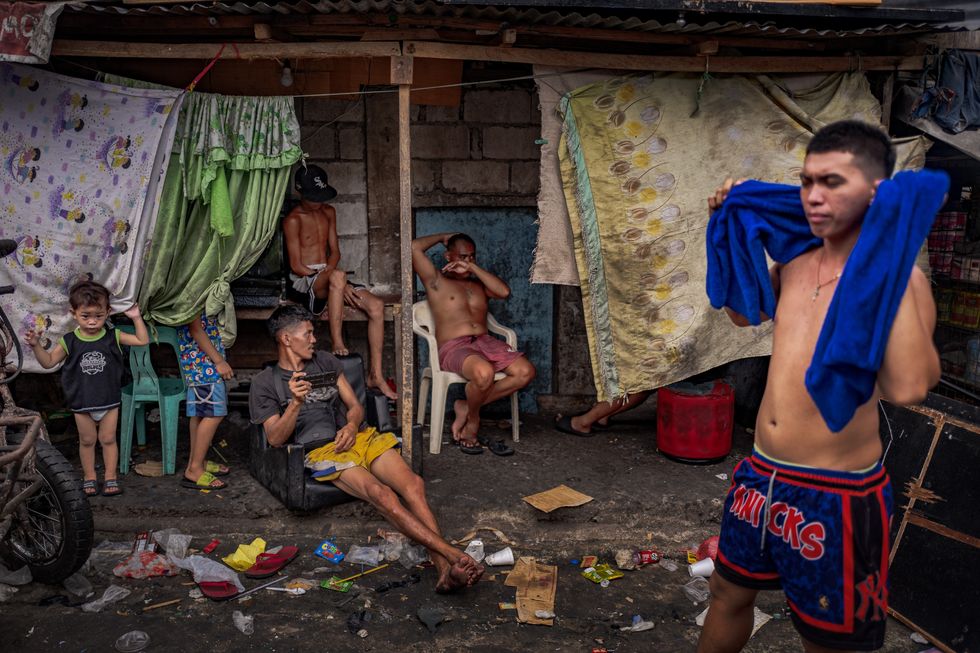 Manila residents swelter during a May heat wave.