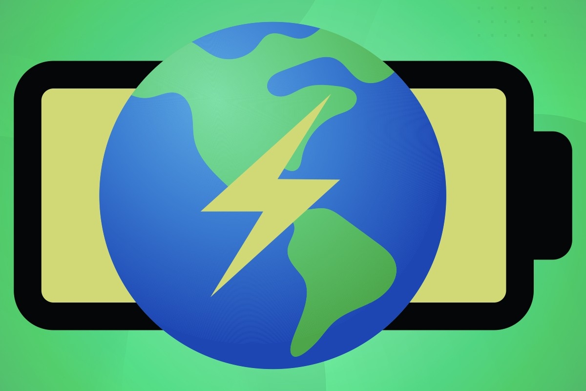 Earth and a battery.