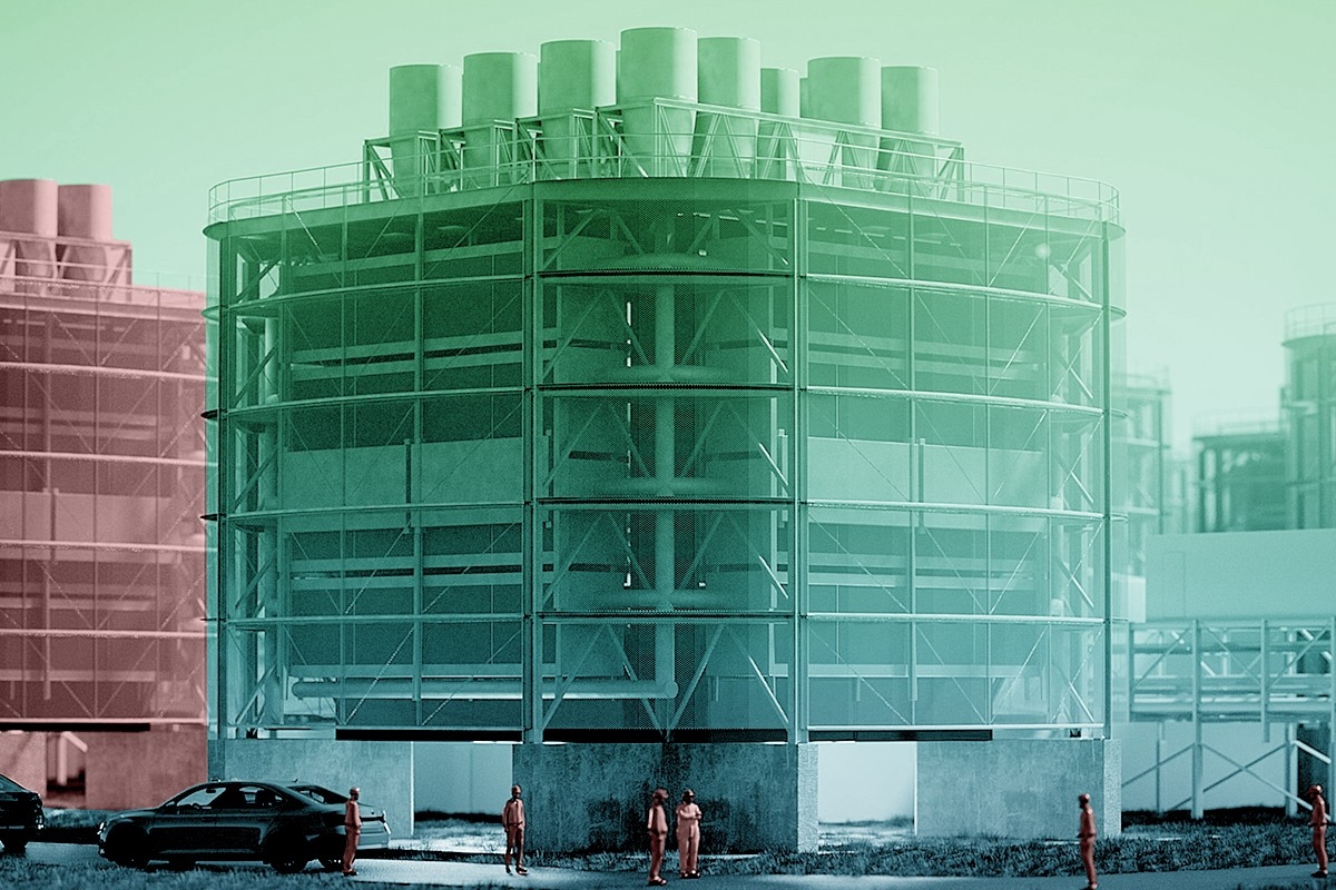 A Climeworks rendering.