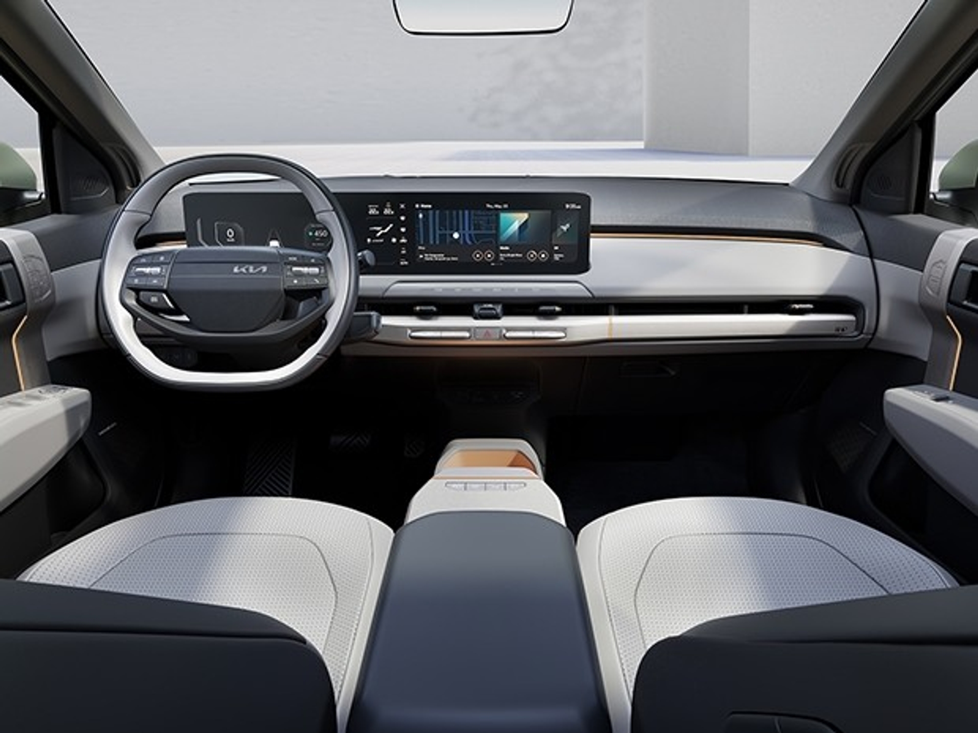 Kia EV3 interior.