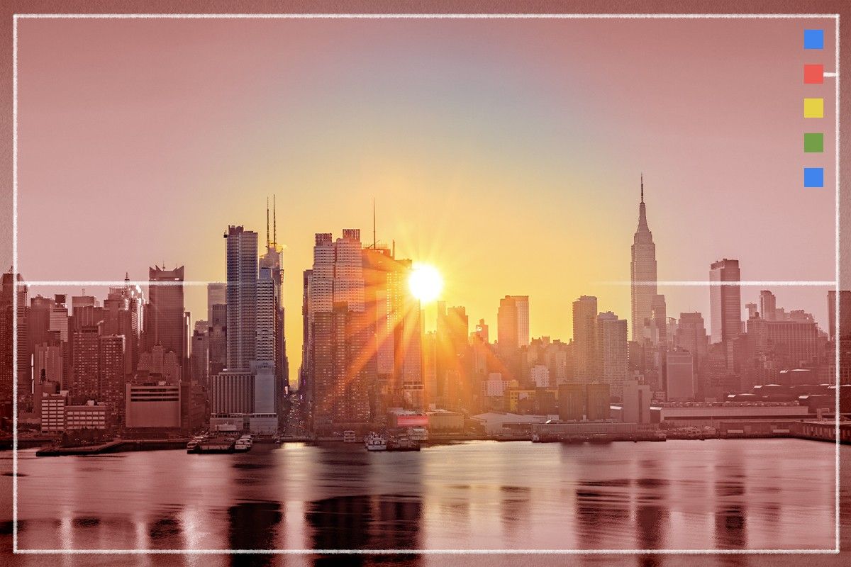 City in the morning.