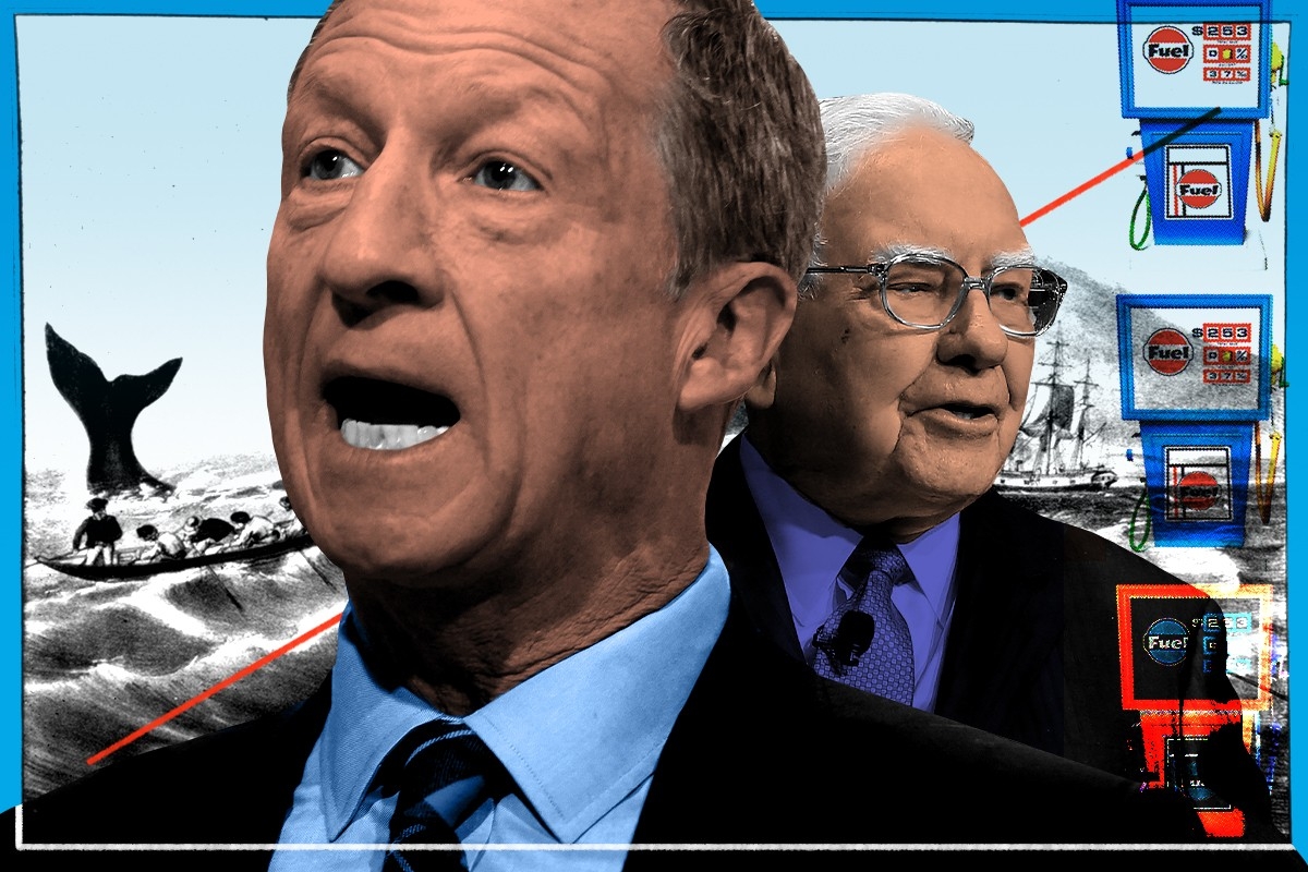 Tom Steyer and Warren Buffett.