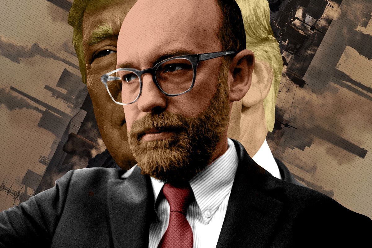 Russ Vought and Donald Trump.