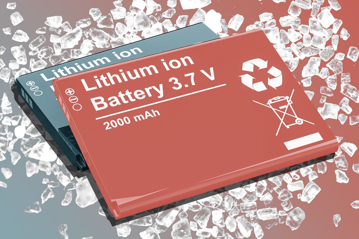 Lithium ion batteries.