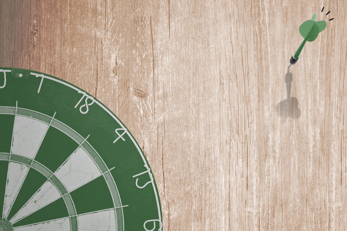 A dartboard.