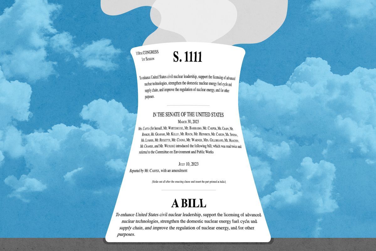 A nuclear power plant.