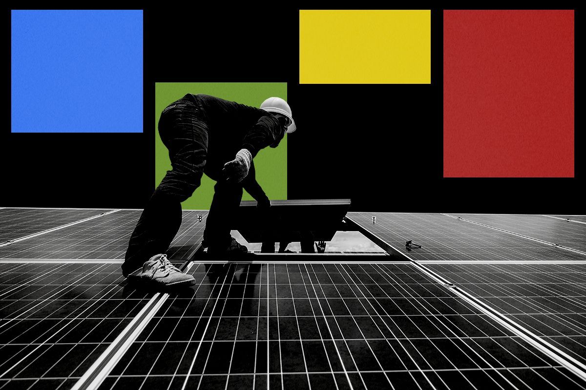 Solar panel installation.