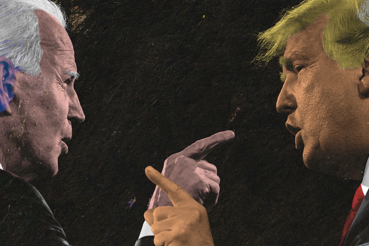 President Biden and Donald Trump.