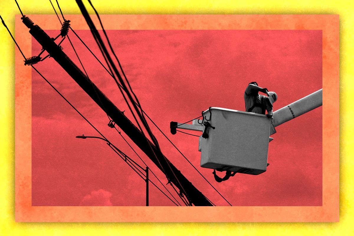 Power lines in Houston.