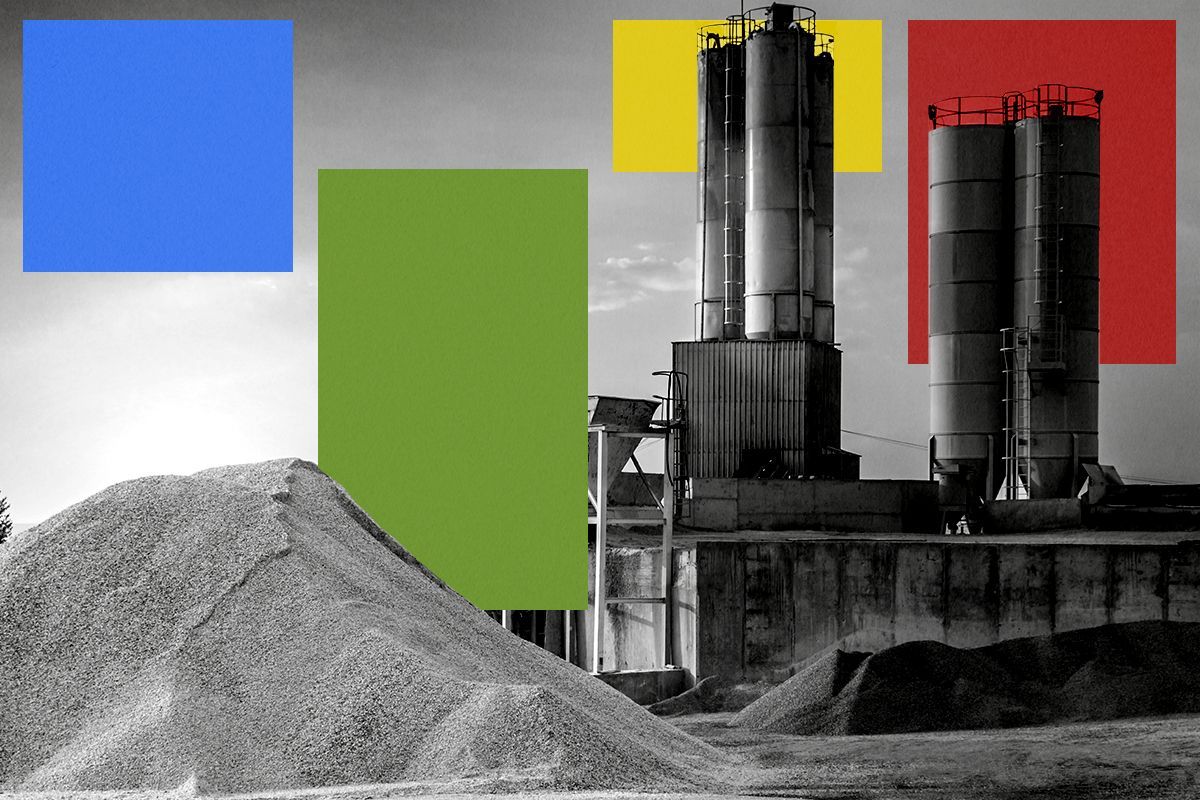 Cement production.