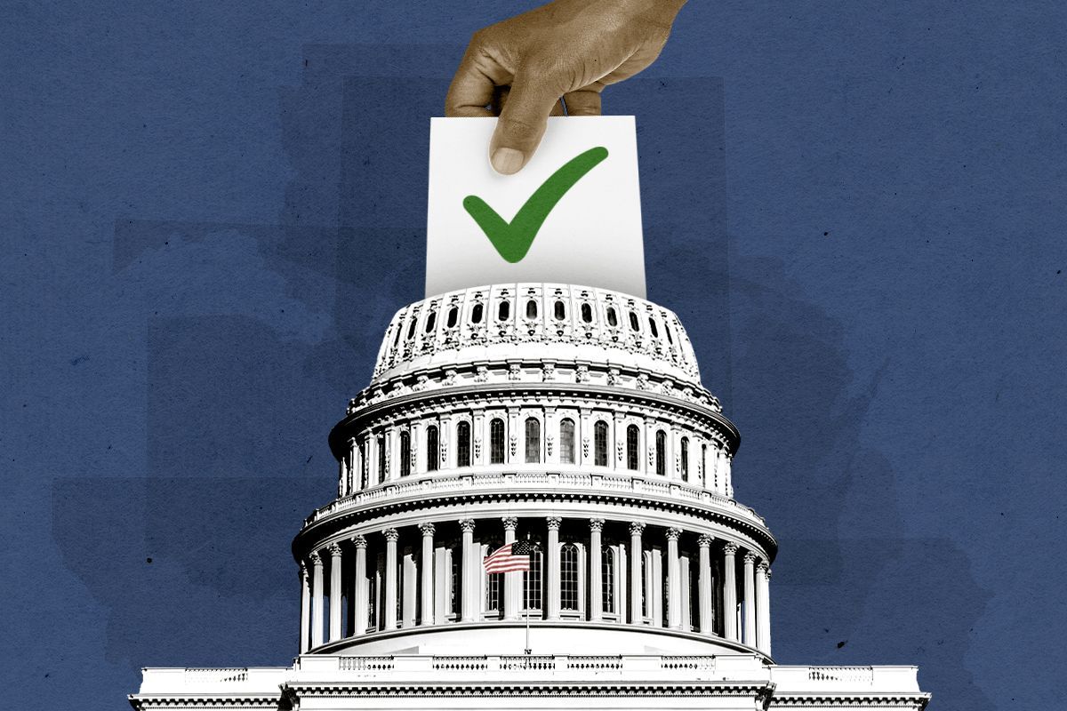 Voting in the Capitol.