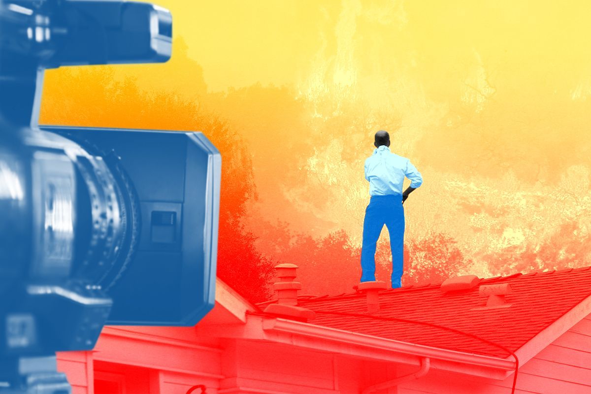 A camera and a wildfire.