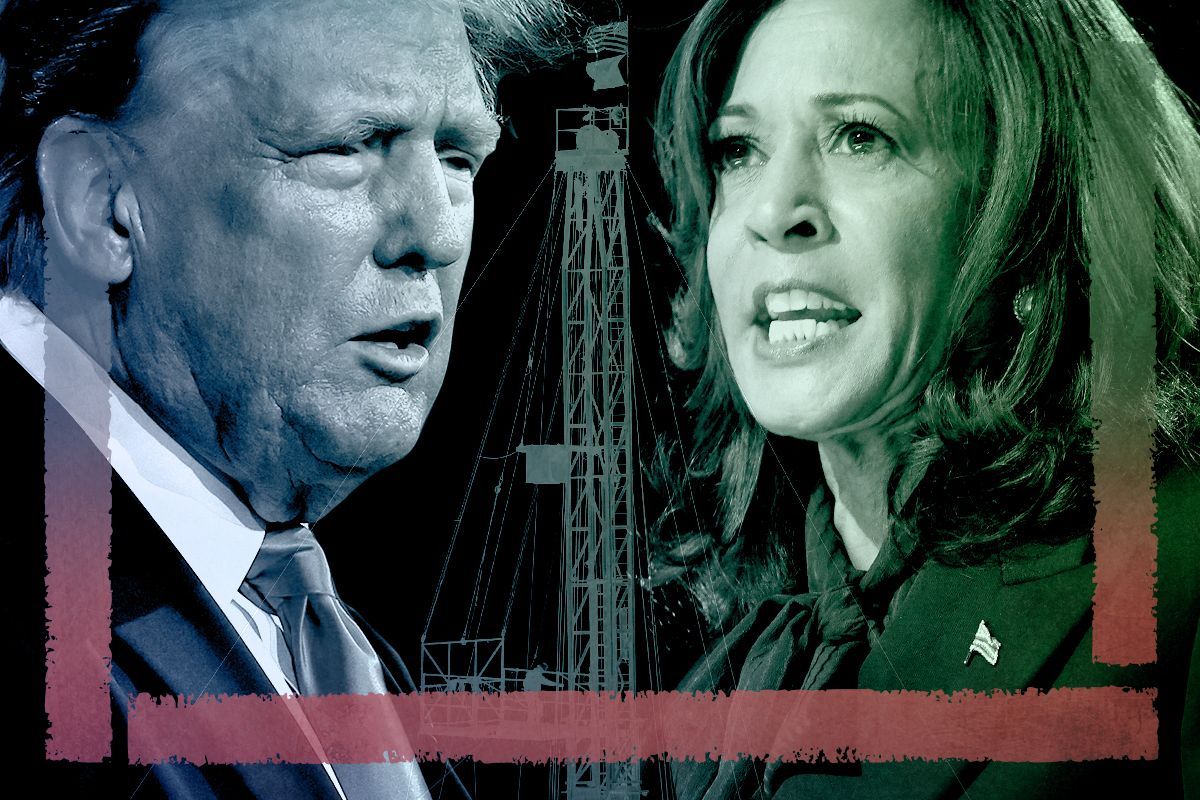 Donald Trump and Kamala Harris.