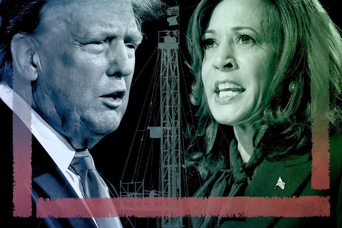 Donald Trump and Kamala Harris.