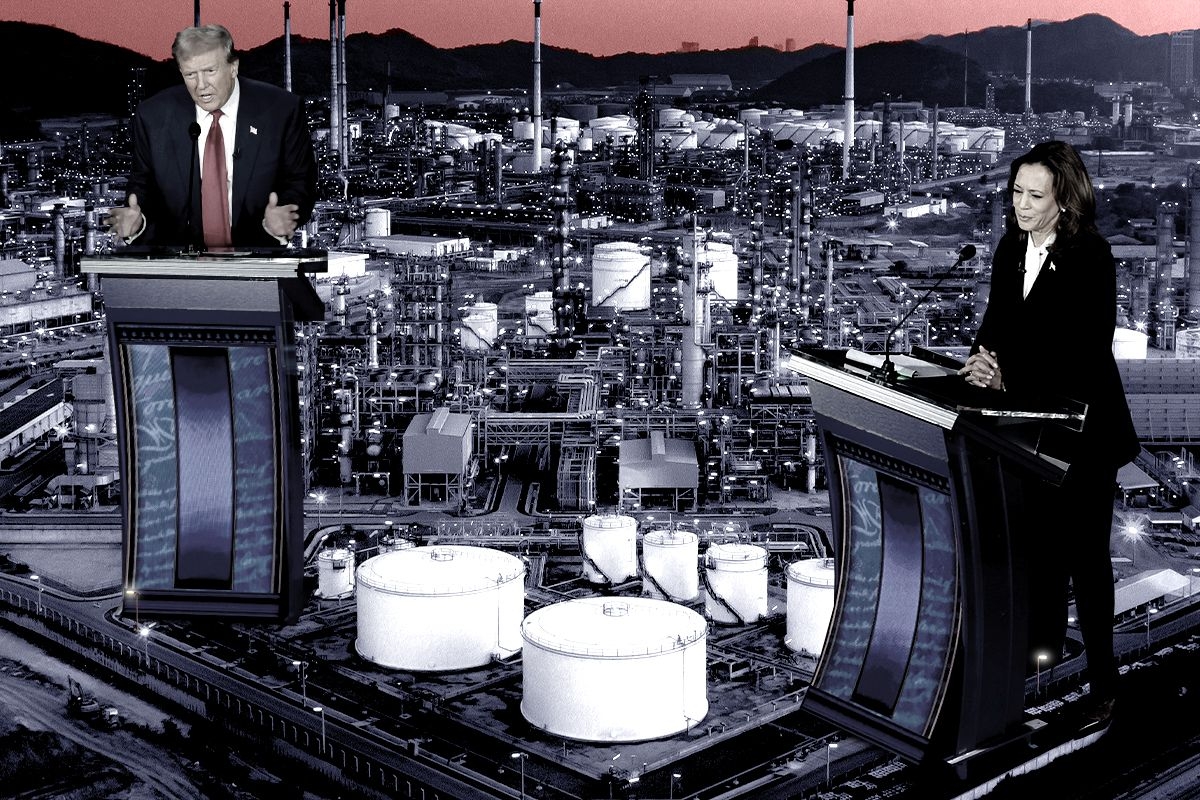 Donald Trump and Kamala Harris.