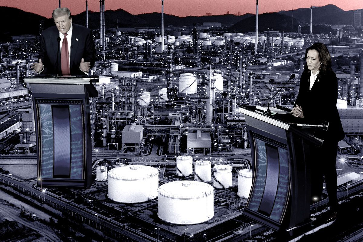 Donald Trump and Kamala Harris.
